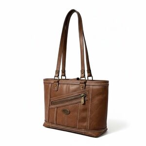 B.O.C. Born Concept Brown Large Faux Leather Shoulder Bag